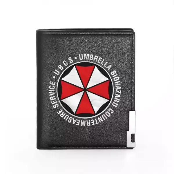 Billetera de cuero con estampado de Umbrella para hombre Billetera de cuero con estampado de Umbrella para hombre