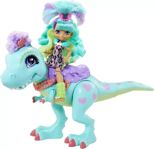 Muñeca Rockelle con Dinosaurio de Cave Club Muñeca Rockelle con Dinosaurio de Cave Club