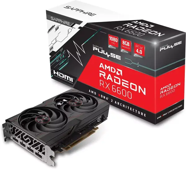 Sapphire Pulse AMD Radeon RX 6600 8GB Sapphire Pulse AMD Radeon RX 6600 8GB