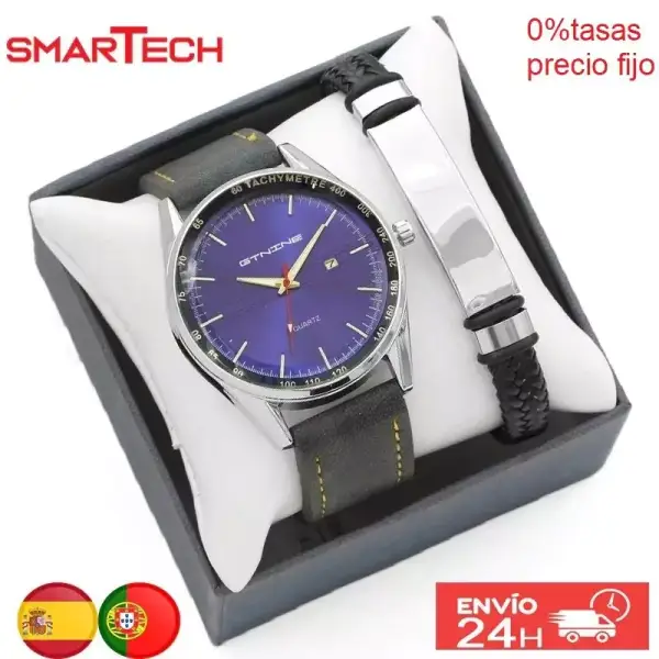 Conjunto de reloj con pulsera acero inox Conjunto de reloj con pulsera acero inox