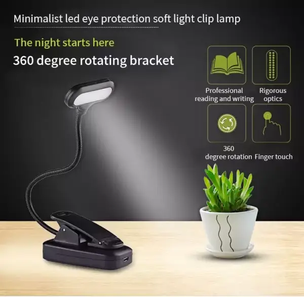 Lámpara de mesa LED con Clip Lámpara de mesa LED con Clip