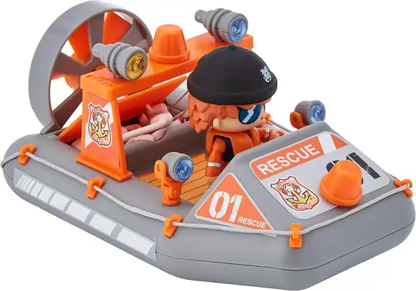 Set de Pinypon Action Lancha de Rescate de policía Set de Pinypon Action Lancha de Rescate de policía