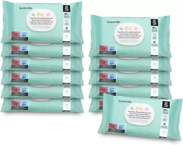 Pack de 12 x 72 toallitas para bebé Suavinex Pack de 12 x 72 toallitas para bebé Suavinex