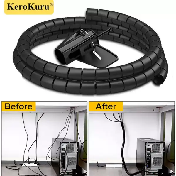 Protector de cable flexible en espiral 2m Protector de cable flexible en espiral 2m