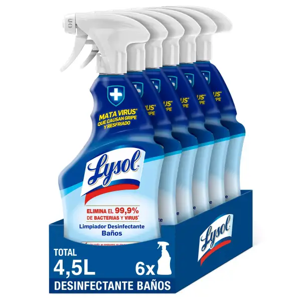 Pack de 6 limpiadores desinfectantes Lysol aroma frescor marino Pack de 6 limpiadores desinfectantes Lysol aroma frescor marino