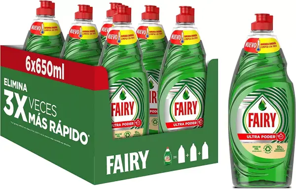 6x Fairy Ultra Poder 650ml 6x Fairy Ultra Poder 650ml