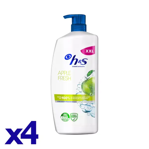 4x1L Champú H&S Apple Fresh 4x1L Champú H&S Apple Fresh