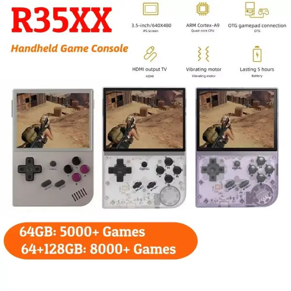 Mini consola de juegos portátil Retro RG35XX ANBERNIC Mini consola de juegos portátil Retro RG35XX ANBERNIC