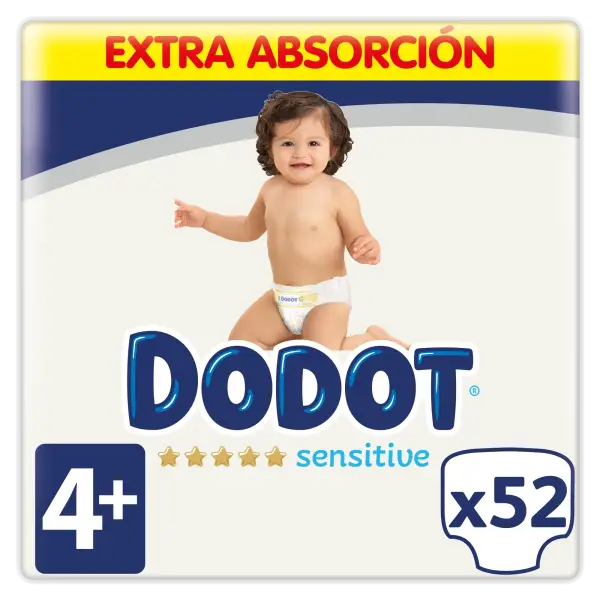 Pack 52 Pañales Dodot Sensitive Extra Pack 52 Pañales Dodot Sensitive Extra