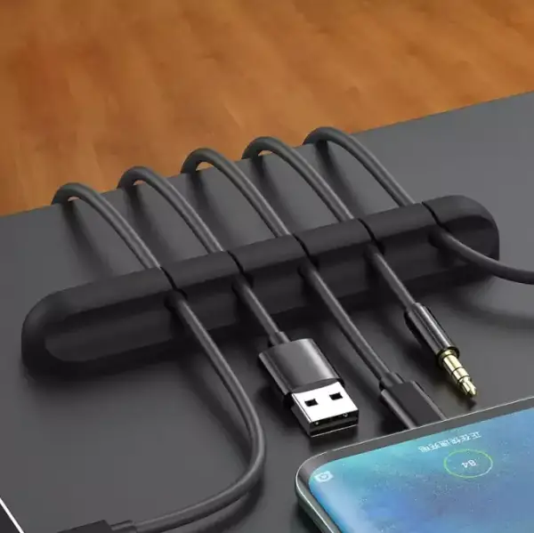 Organizador de cables USB de silicona Organizador de cables USB de silicona