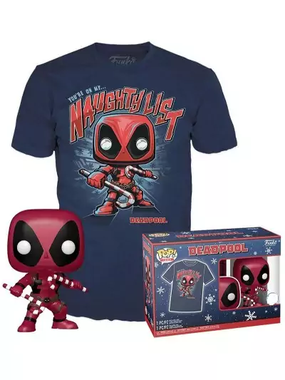 Pop Tees Deadpool Marvel 400 + Camiseta Exclusiva Funko Pop Tees Deadpool Marvel 400 + Camiseta Exclusiva Funko