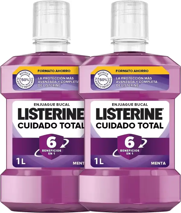 2x 1L Enjuague Bucal Listerine Menta 2x 1L Enjuague Bucal Listerine Menta