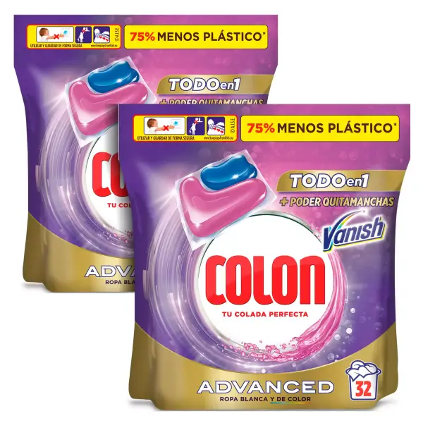 64 Cápsulas Detergente Colon Vanish Advanced 64 Cápsulas Detergente Colon Vanish Advanced
