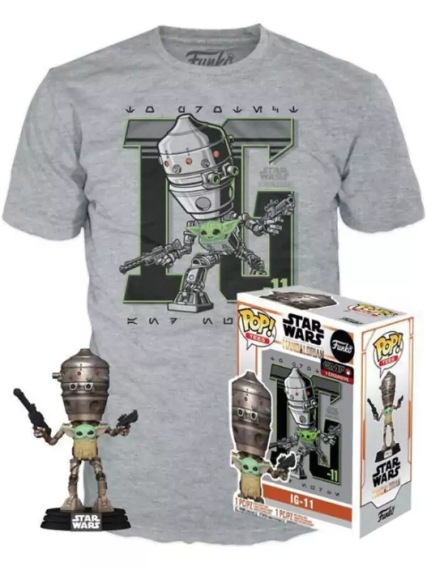 Set de Funko Pop IG-11 con Camiseta Exclusiva Set de Funko Pop IG-11 con Camiseta Exclusiva