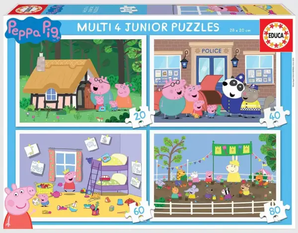 Set 4 Puzzles Educa Peppa Pig Set 4 Puzzles Educa Peppa Pig
