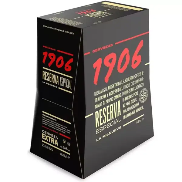 Pack 24 Cervezas 1906 33cl Pack 24 Cervezas 1906 33cl