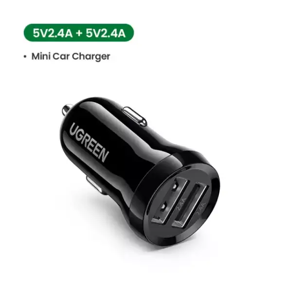 Mini cargador Dual USB para coche Mini cargador Dual USB para coche