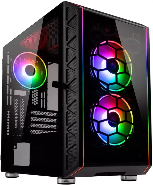 Caja gaming micro ATX cristal templado Caja gaming micro ATX cristal templado