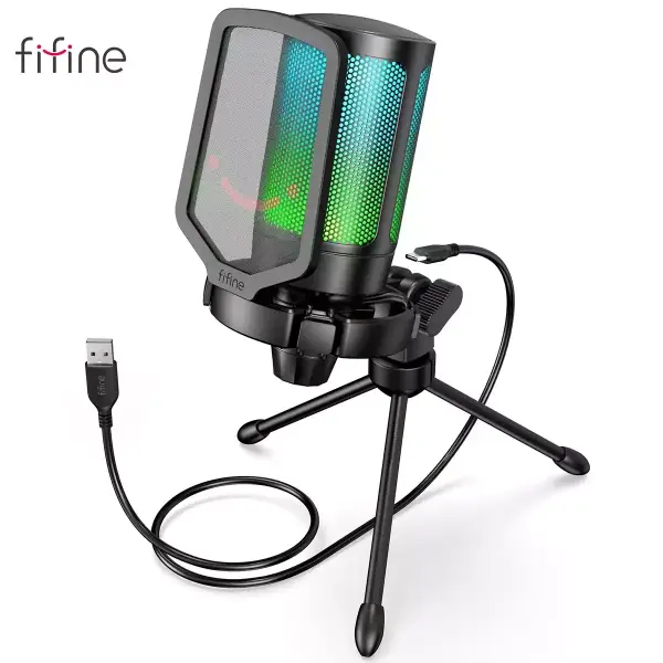 Microfono USB FIFINE para Streaming Microfono USB FIFINE para Streaming