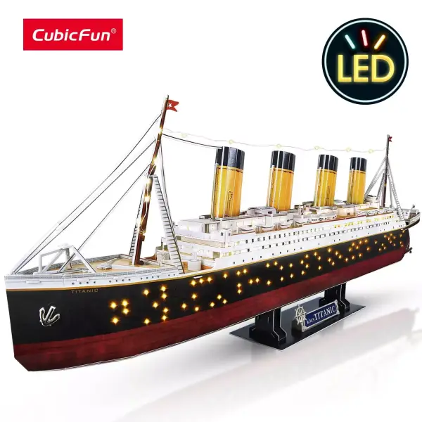 Rompecabezas 3D LED Titanic Rompecabezas 3D LED Titanic