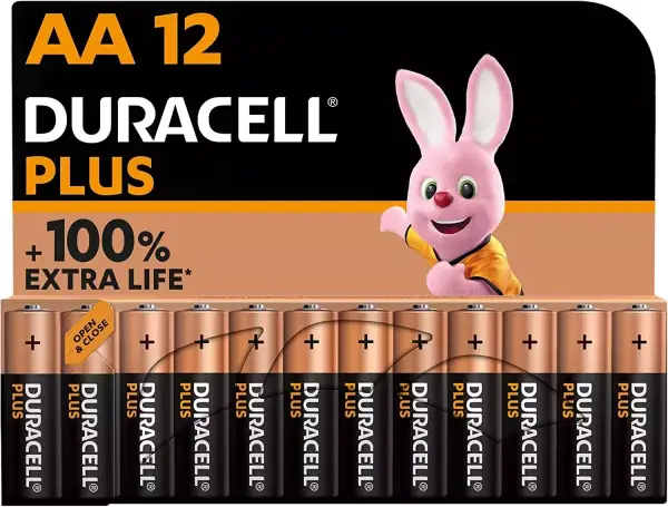 Pack de 12 pilas alcalinas Plus AA Pack de 12 pilas alcalinas Plus AA