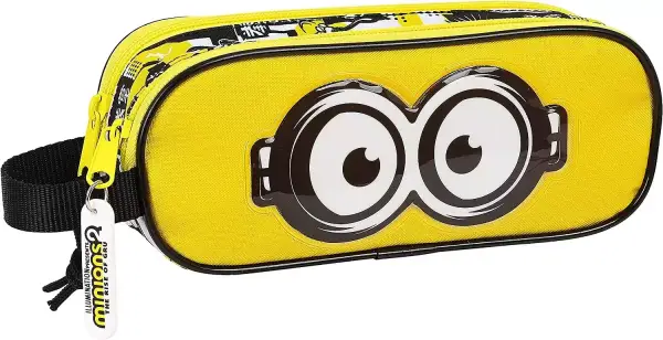 Portatodo escolar con doble cremallera Safta Minions Portatodo escolar con doble cremallera Safta Minions