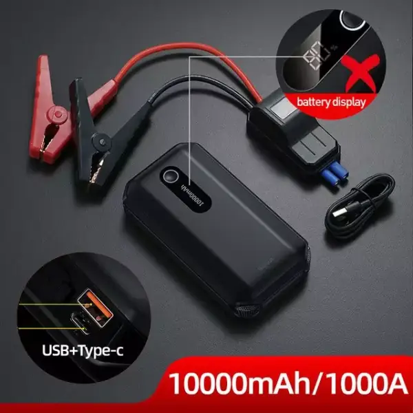 Baseus arrancador de batería de coche 10000mAh Baseus arrancador de batería de coche 10000mAh