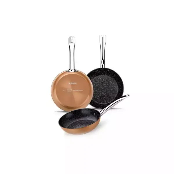Set Juego Sartenes Copper, 18, 22 y 26 cm Set Juego Sartenes Copper, 18, 22 y 26 cm