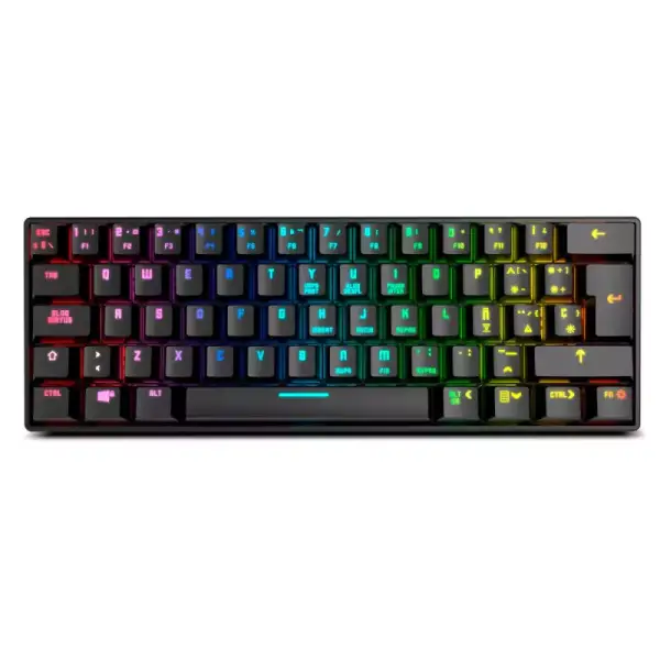 Teclado Gaming mecánico RGB con Bluetooth 5.0 y USB Krom KLUSTER Teclado Gaming mecánico RGB con Bluetooth 5.0 y USB Krom KLUSTER