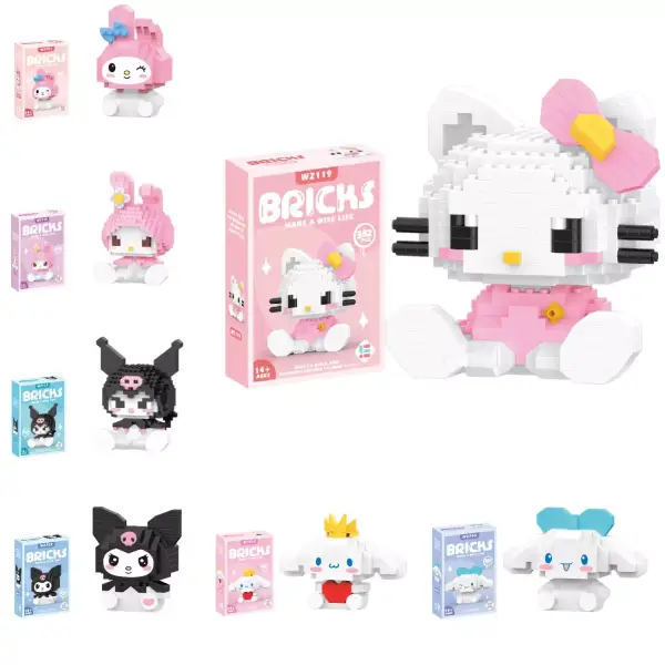 Figuras de construcción de Hello Kitty Figuras de construcción de Hello Kitty