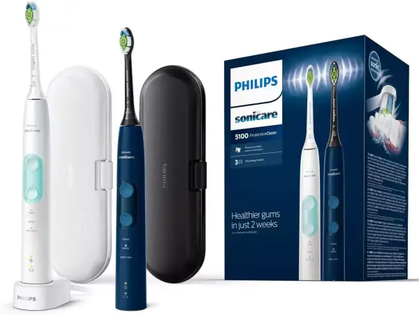 2 Cepillos Philips Sonicare ProtectiveClean 5100 2 Cepillos Philips Sonicare ProtectiveClean 5100