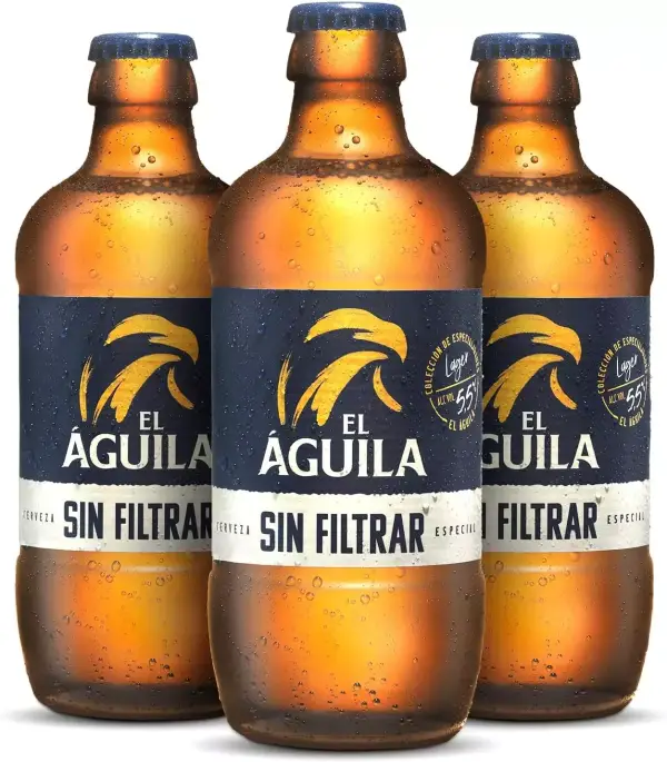 48 Botellines 33cl cerveza especial sin filtrar El Águila 48 Botellines 33cl cerveza especial sin filtrar El Águila