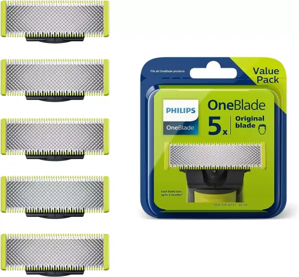 5 Cuchillas de Recambio Philips OneBlade 5 Cuchillas de Recambio Philips OneBlade