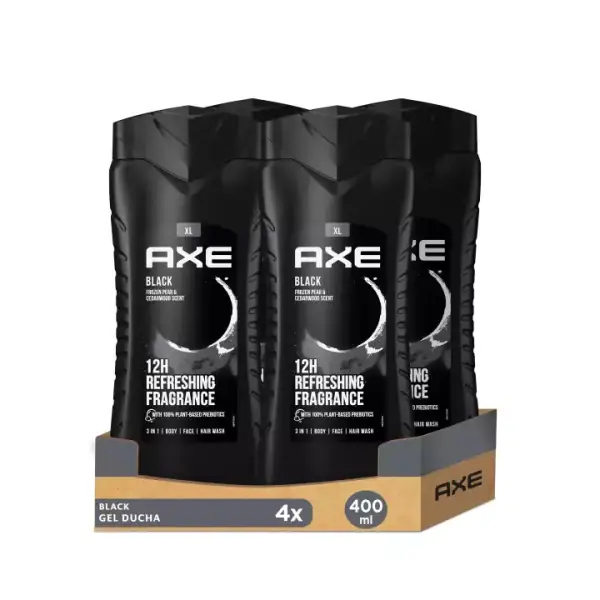 Pack de 4x 400ml Axe Gel de Ducha y Champú Pack de 4x 400ml Axe Gel de Ducha y Champú