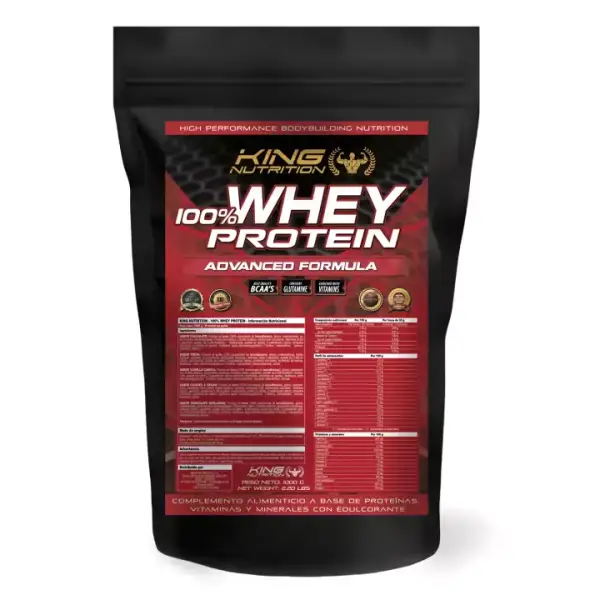 1Kg Proteína 100% Whey (11 Sabores a elegir) King Nutrion 1Kg Proteína 100% Whey (11 Sabores a elegir) King Nutrion