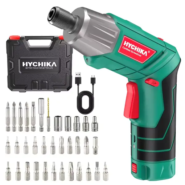 Atornillador eléctrico Hychika con 35 accesorios Atornillador eléctrico Hychika con 35 accesorios