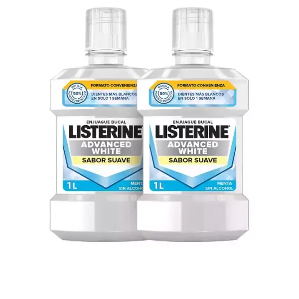 2x 1L Listerine blanqueador avanzado 2x 1L Listerine blanqueador avanzado