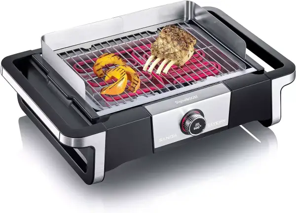 Barbacoa eléctrica Severin con parrilla de acero Barbacoa eléctrica Severin con parrilla de acero