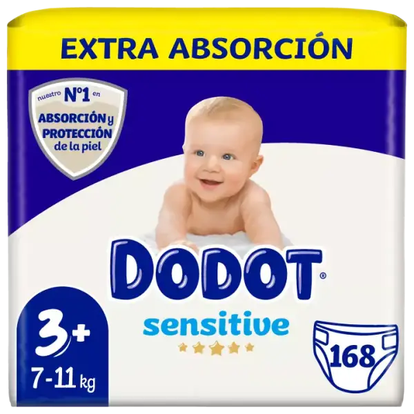Pack pañales Dodot Sensitive Pack pañales Dodot Sensitive