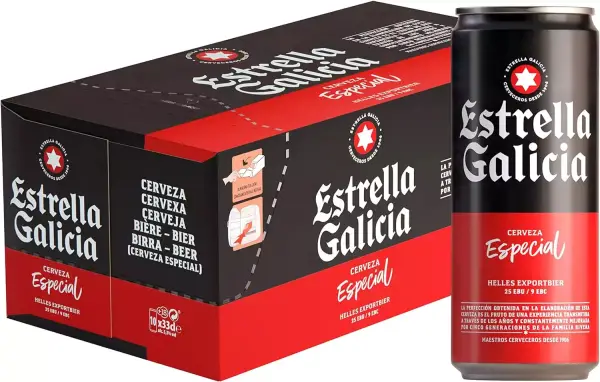 Pack de 3x10 latas cerveza Estrella Galicia especial 33cl Pack de 3x10 latas cerveza Estrella Galicia especial 33cl