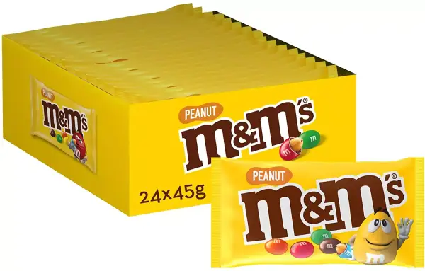 24 Bolsas M&M's cacahuete 24 Bolsas M&M's cacahuete