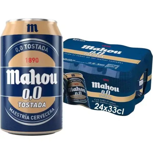 Pack 24 Cerveza Mahou sin alcohol 33cl Pack 24 Cerveza Mahou sin alcohol 33cl