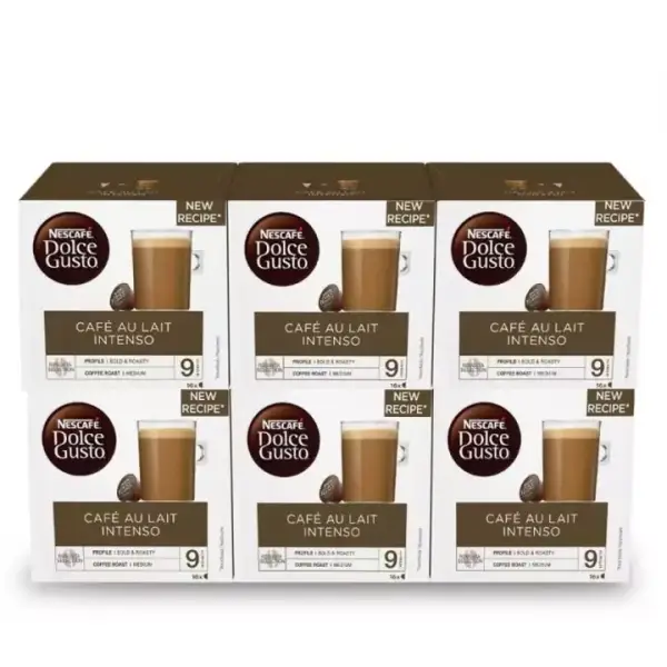 Café con Leche Intenso 6 cajas de 16 cápsulas Café con Leche Intenso 6 cajas de 16 cápsulas