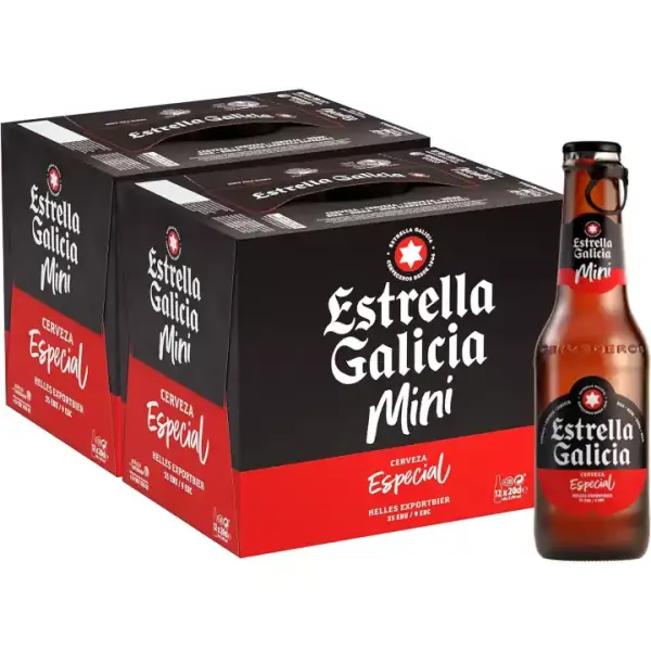 Pack 24 botellines Estrella Galicia especial mini 20cl Pack 24 botellines Estrella Galicia especial mini 20cl