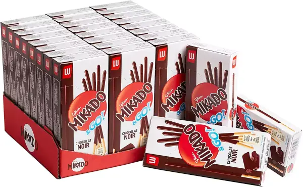 Pack 24 Mikado & Go chocolate negro Pack 24 Mikado & Go chocolate negro