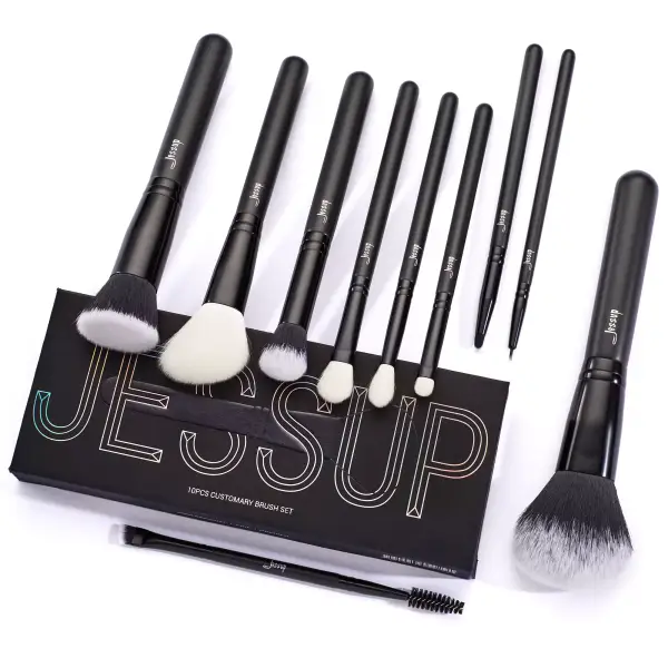 Set de 10 brochas de maquillaje Set de 10 brochas de maquillaje