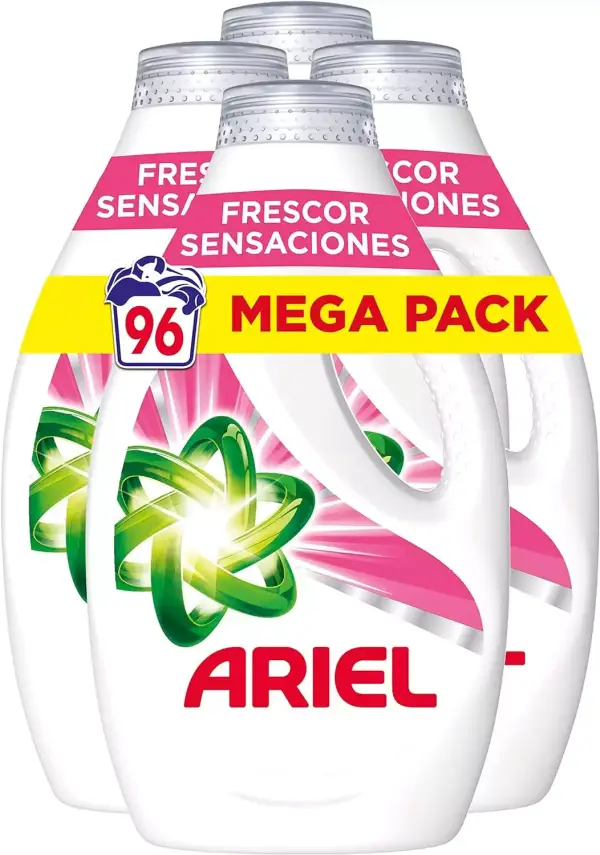 96 Lavados Ariel sensaciones detergente líquido 96 Lavados Ariel sensaciones detergente líquido