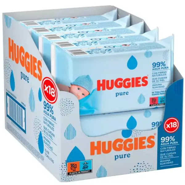 1008 toallitas Huggies Pure 99% 1008 toallitas Huggies Pure 99%