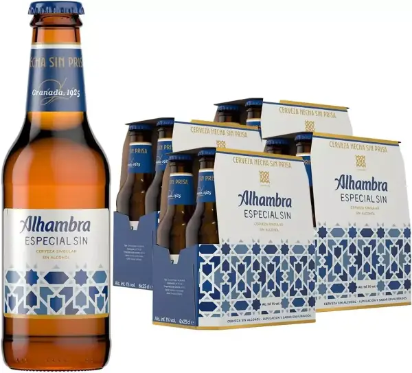 24x25cl Botellines Alhambra Sin Alcohol Lager Singular 24x25cl Botellines Alhambra Sin Alcohol Lager Singular