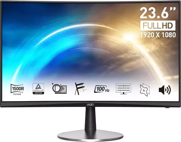Monitor curvo MSI Pro Full HD 23,6'' 100 Hz Monitor curvo MSI Pro Full HD 23,6'' 100 Hz